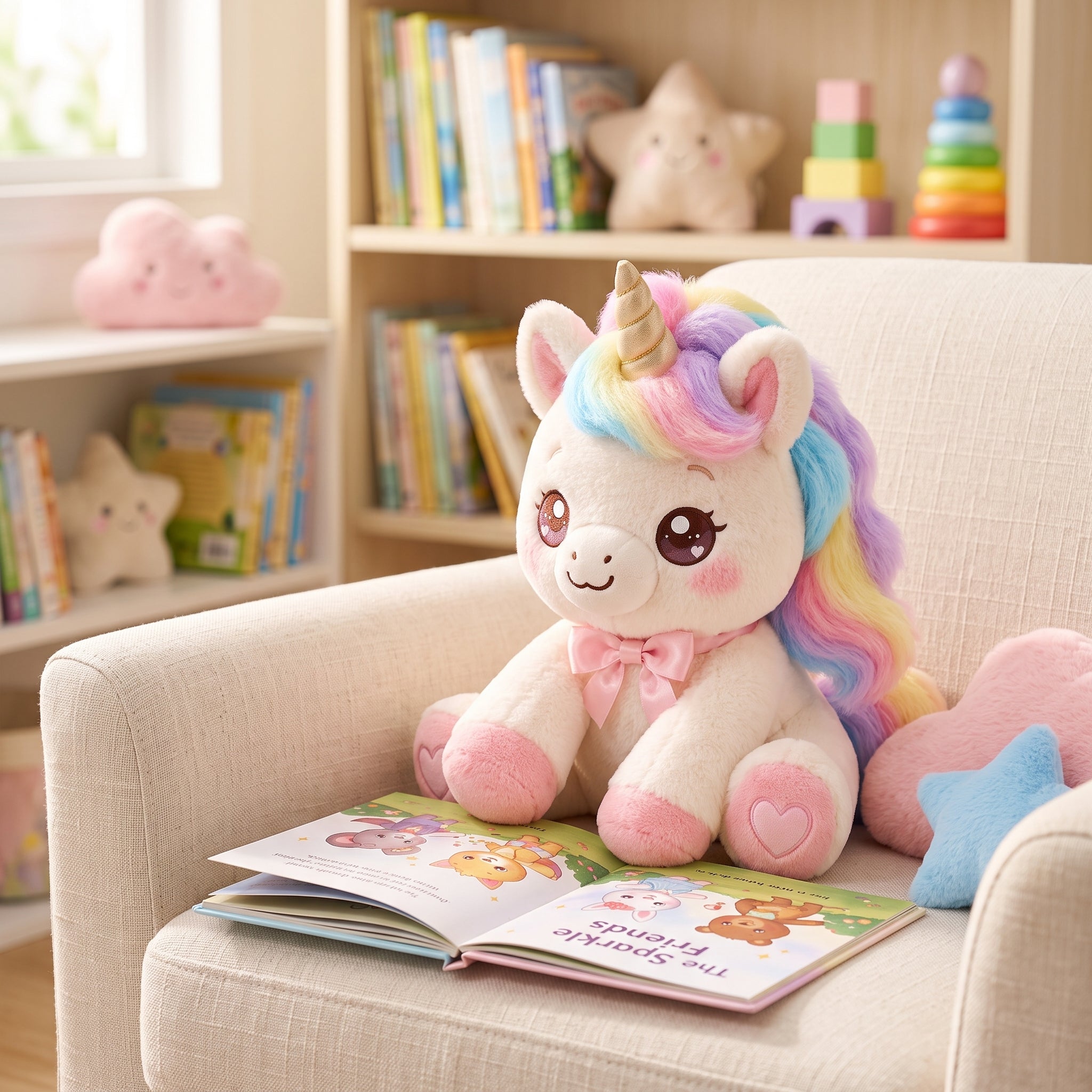Rainbow Mane Unicorn Plush
