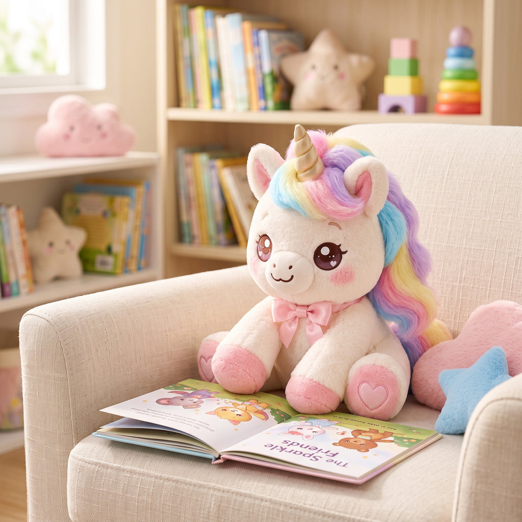 Rainbow Mane Unicorn Plush