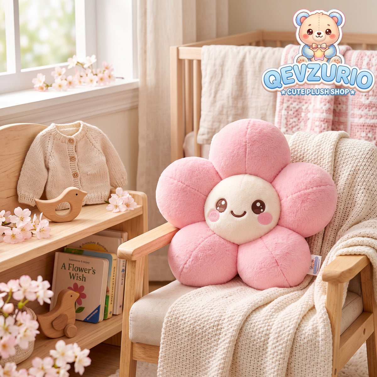 Pink Flower Plush