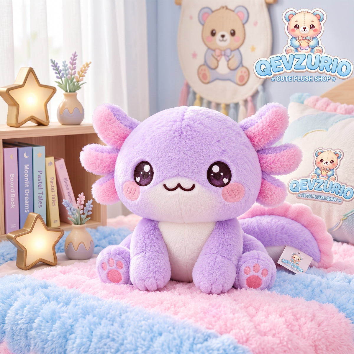 Lavender Axolotl Plush