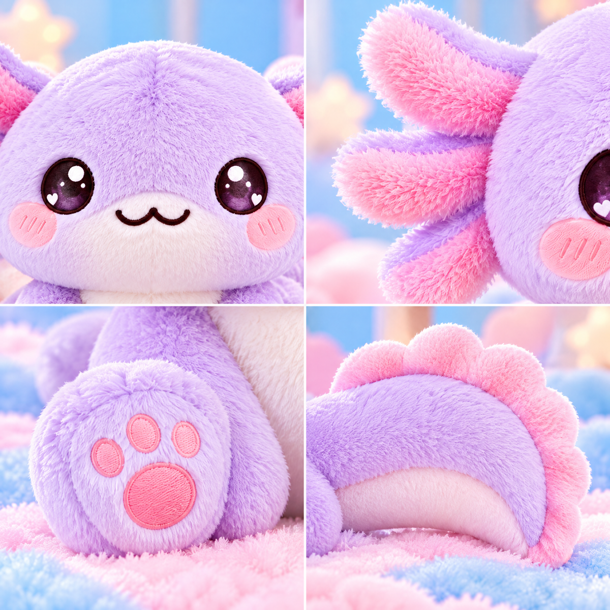 Lavender Axolotl Plush