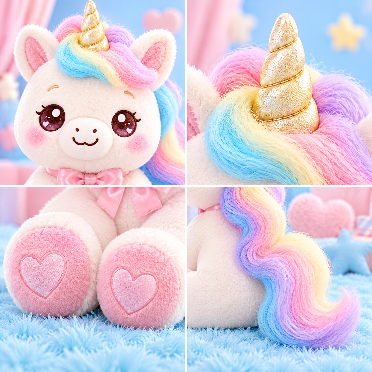 Rainbow Mane Unicorn Plush