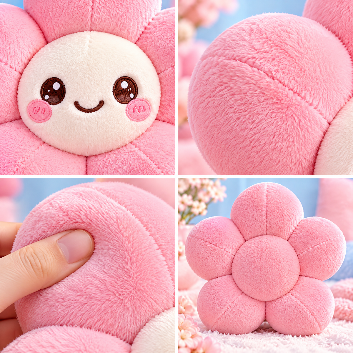 Pink Flower Plush