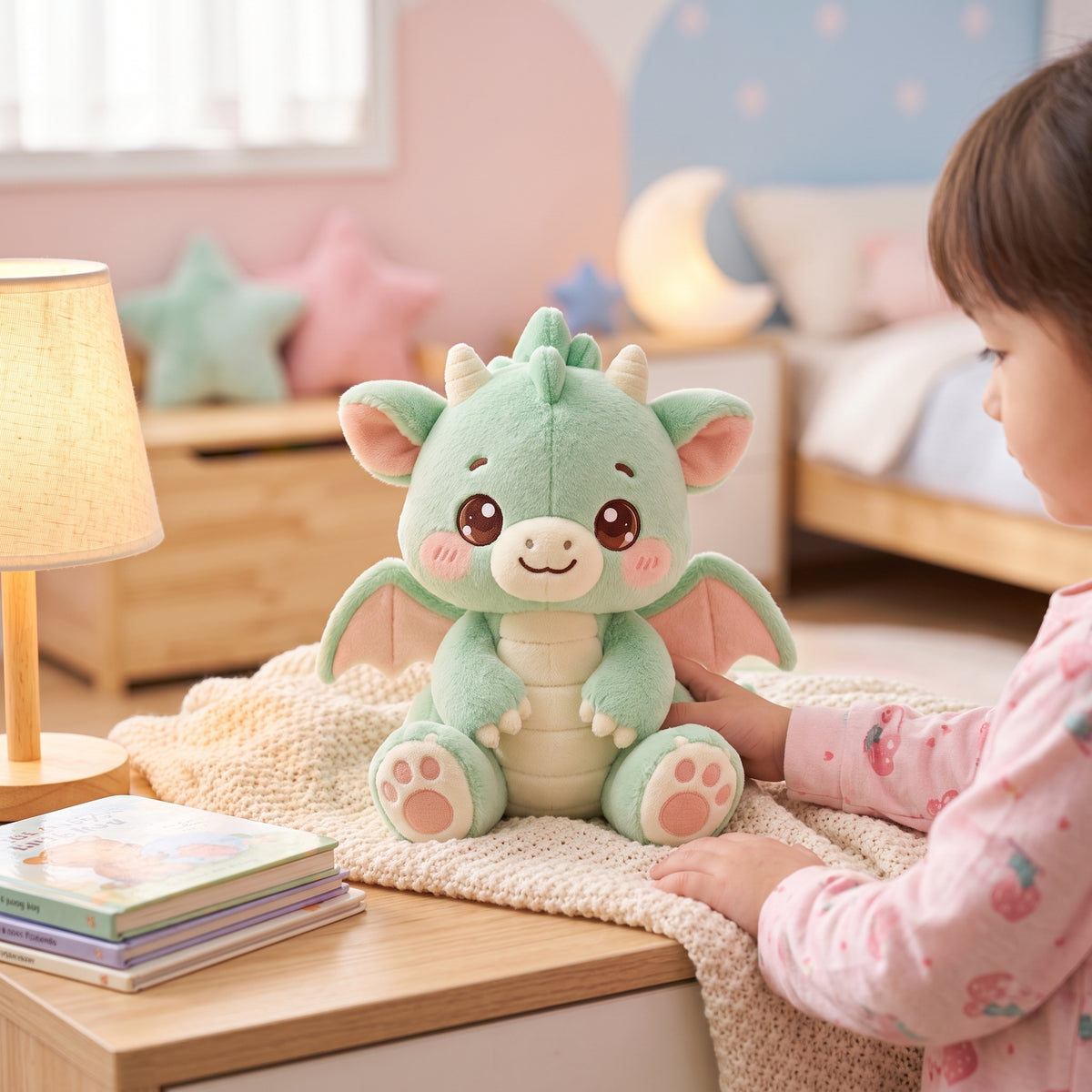 Mint Baby Dragon Plush