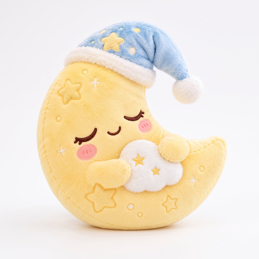 Sleepy Crescent Moon Plush