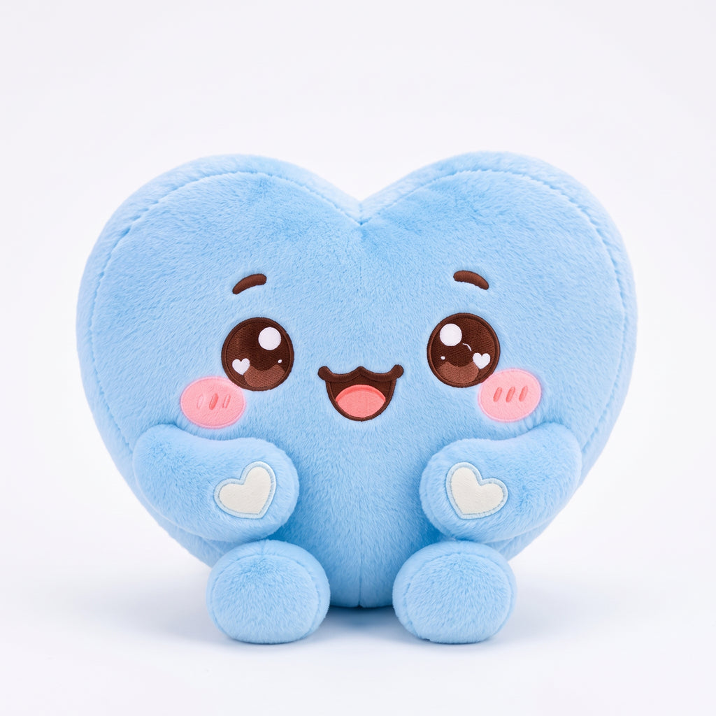 Blue Heart Plush