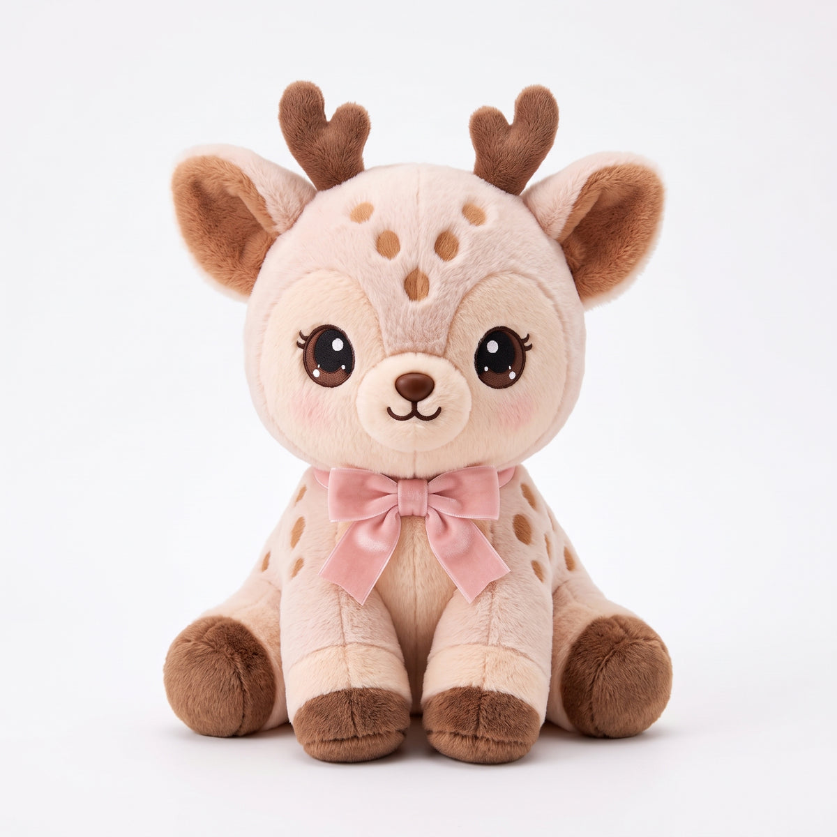 Blush Bow Fawn Plush