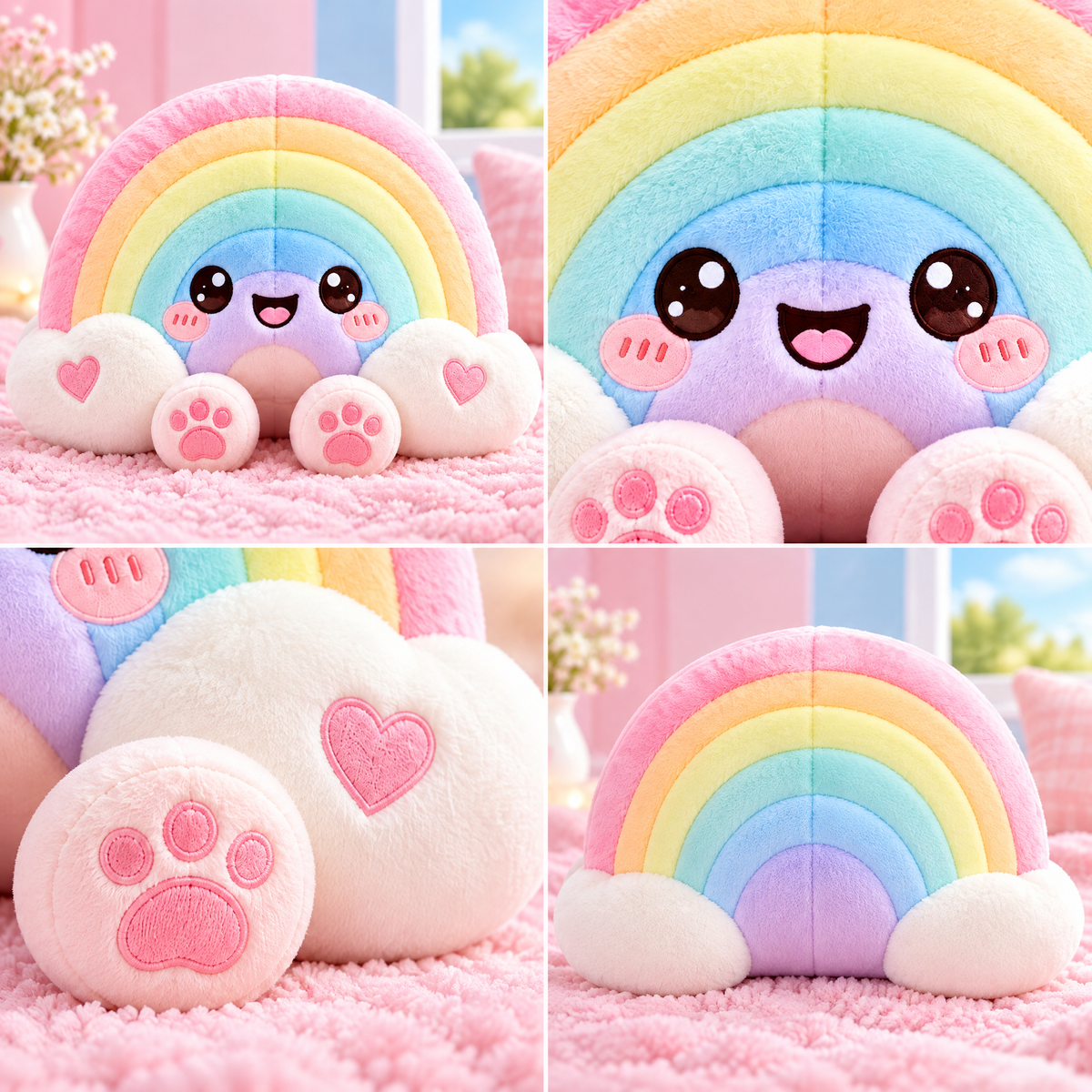 Pastel Rainbow Plush