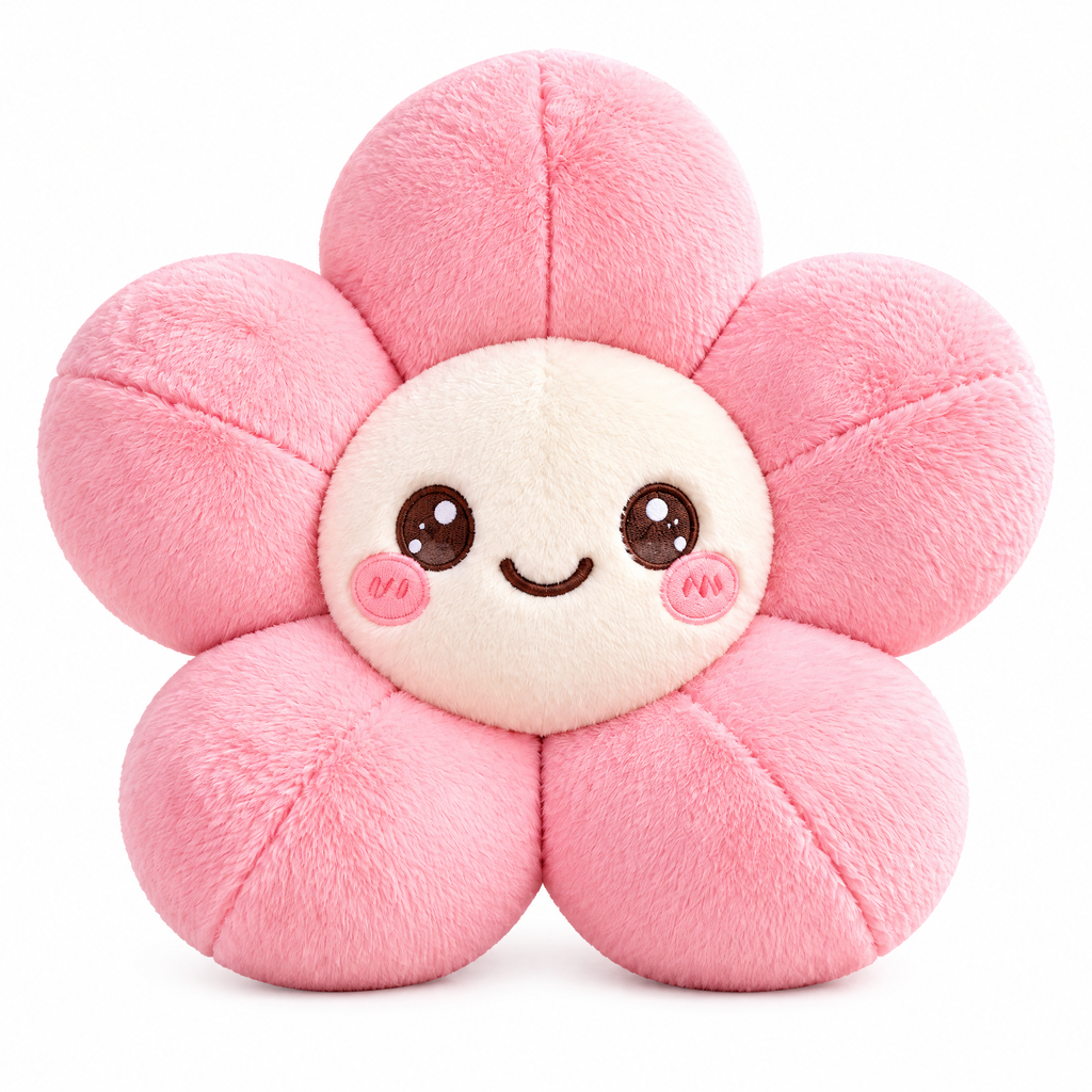 Pink Flower Plush