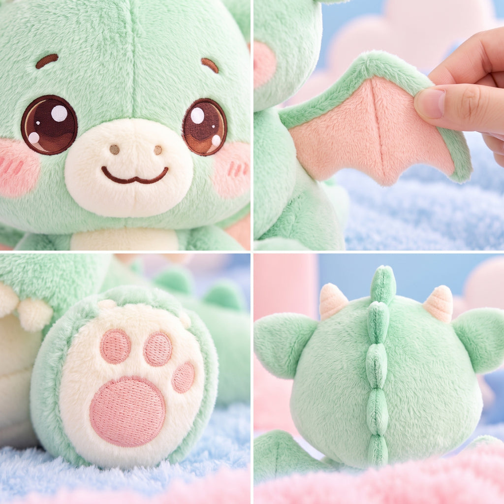 Mint Baby Dragon Plush
