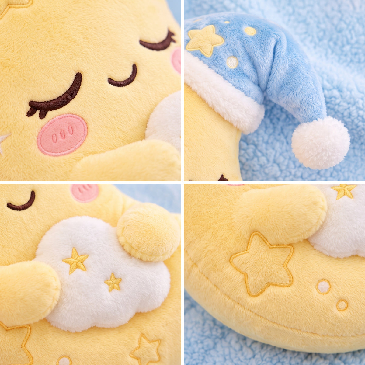 Sleepy Crescent Moon Plush