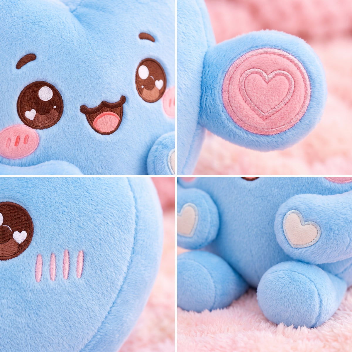 Blue Heart Plush