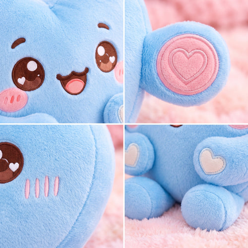 Blue Heart Plush