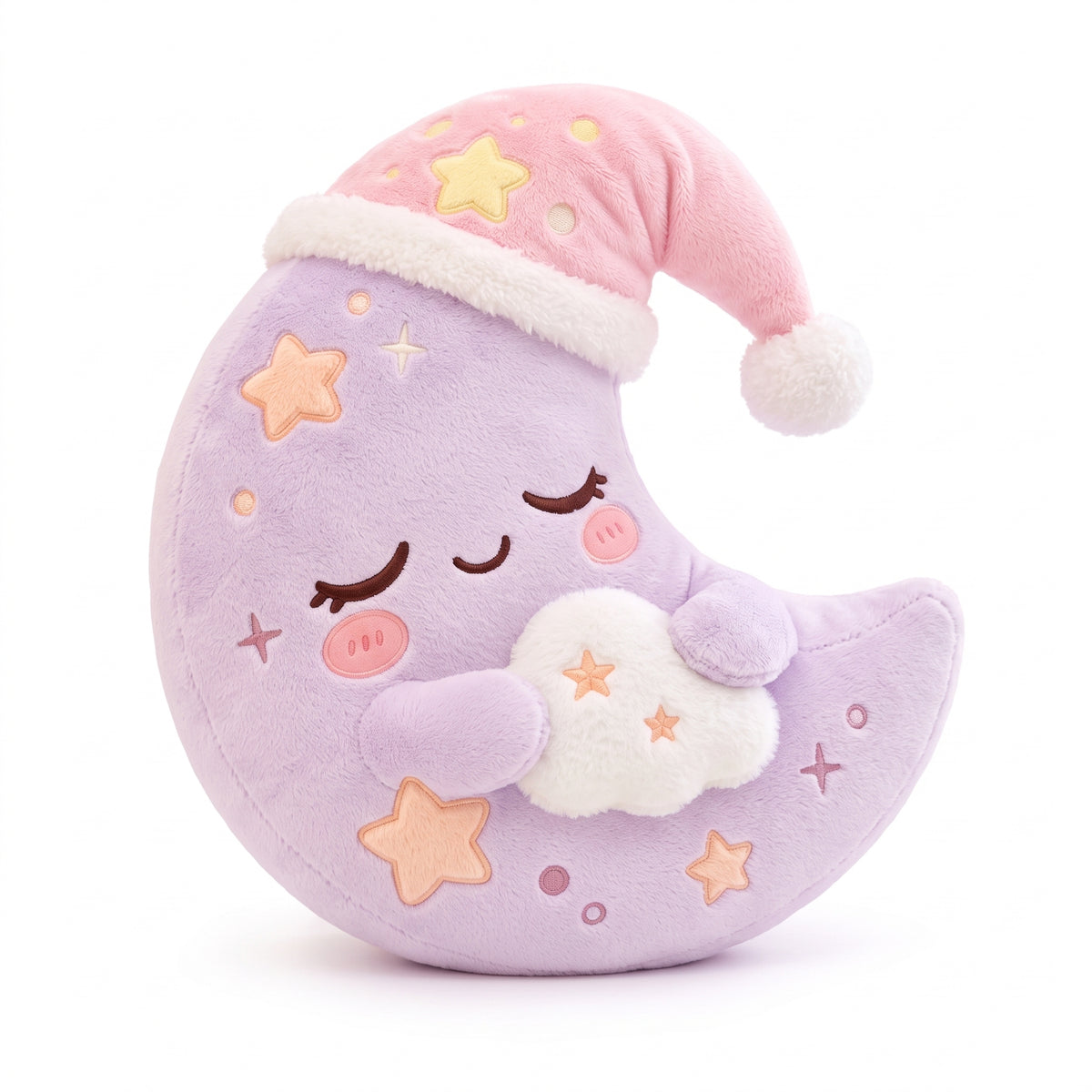 Sleepy Crescent Moon Plush